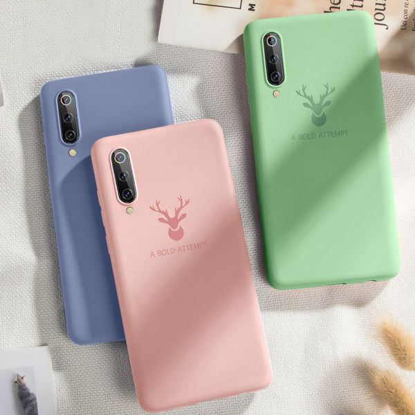 Bakeey Ultra Thin Liquid Silicone Deer Pattern Soft Protective Case For Xiaomi Mi9 Mi 9 / Xiaomi Mi9 Mi 9 Transparent Edition