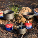 Naturehike NH18T101-A 2-3 People Pot Pan Picnic Tableware With Foldable Handle Hook