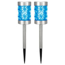 2pcs Solar Power Outdoor Path Light Spot Lamp Yard Garden Lawn Landscape Lamps