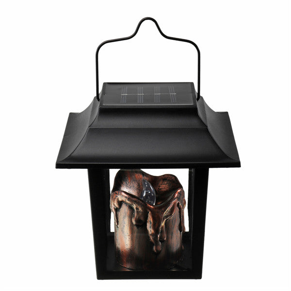 Solar Powered LED Candle Light Outdoor Garden Pathway Lawn Light Camping Hanging Lamp