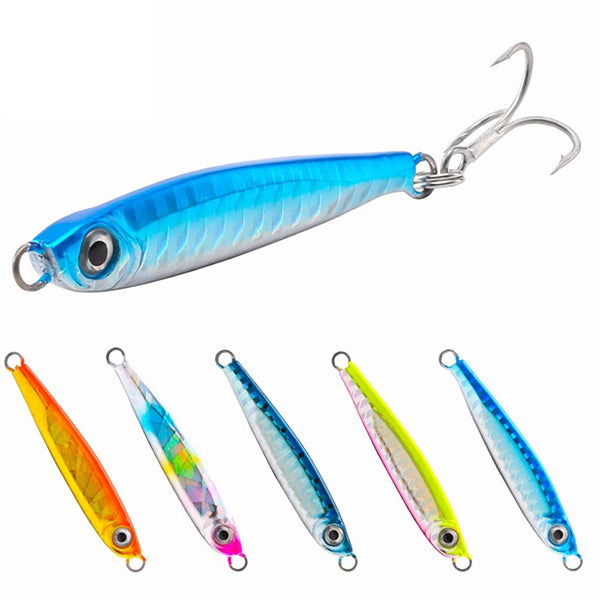 SeaKnight SK302 1PC 21g 65mm Jigging Fishing Lure Metal Sinking Spoon Fishing Baits 3D Eyes