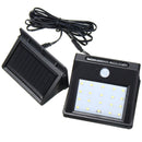 Solar Power 20 LED PIR Motion Sensor Wall Light Waterproof Outdoor Lamp