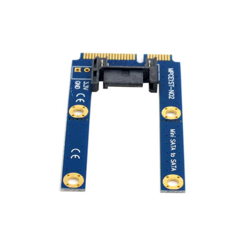 ITHOO MPCE1ST-N03 MSATA to SATA 3.0 7PIN Interface SSD PCI-E Expansion Card 6Gbps for Desktop Computer