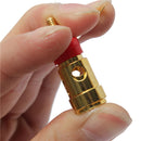 2pcs Brass Speaker AMP Terminal Binding Post Spring Loaded Press Type 40mm