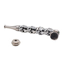 New Metal Water Pipes Silver four-piece Personality Pipe with Cap