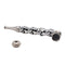 New Metal Water Pipes Silver four-piece Personality Pipe with Cap