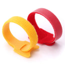 50pcs Reusable Fastening Cable Ties Microfiber Cloth 6-Inch Hook and Loop Cord