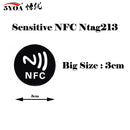 10pcs/lot Ntag213 Ntag216 NFC TAG Sticker 13.56MHz ISO14443A NTAG 213 Universal Lable RFID Tag
