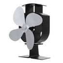 4 Blades Heat Powered Stove Fan for Log Burner Fireplace Eco Silent 6 Color
