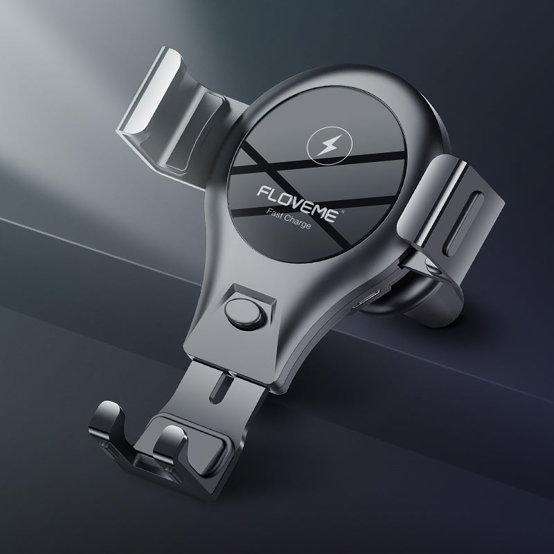 FLOVEME 10W Automatic Lock Qi Fast Wireless Car Charger Phone Holder For iPhone X Xiaomi MI8 Pocophone F1