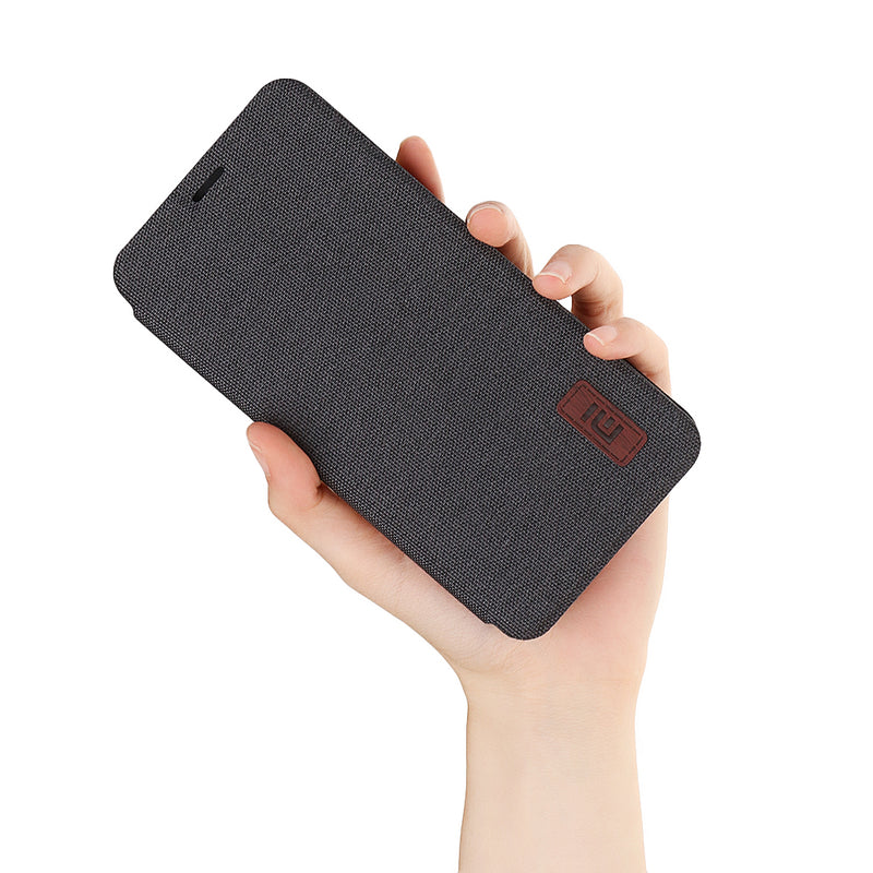 Bakeey Flip Shockproof Fabric Soft Silicone Edge Full Body Protective Case For Xiaomi Pocophone F1