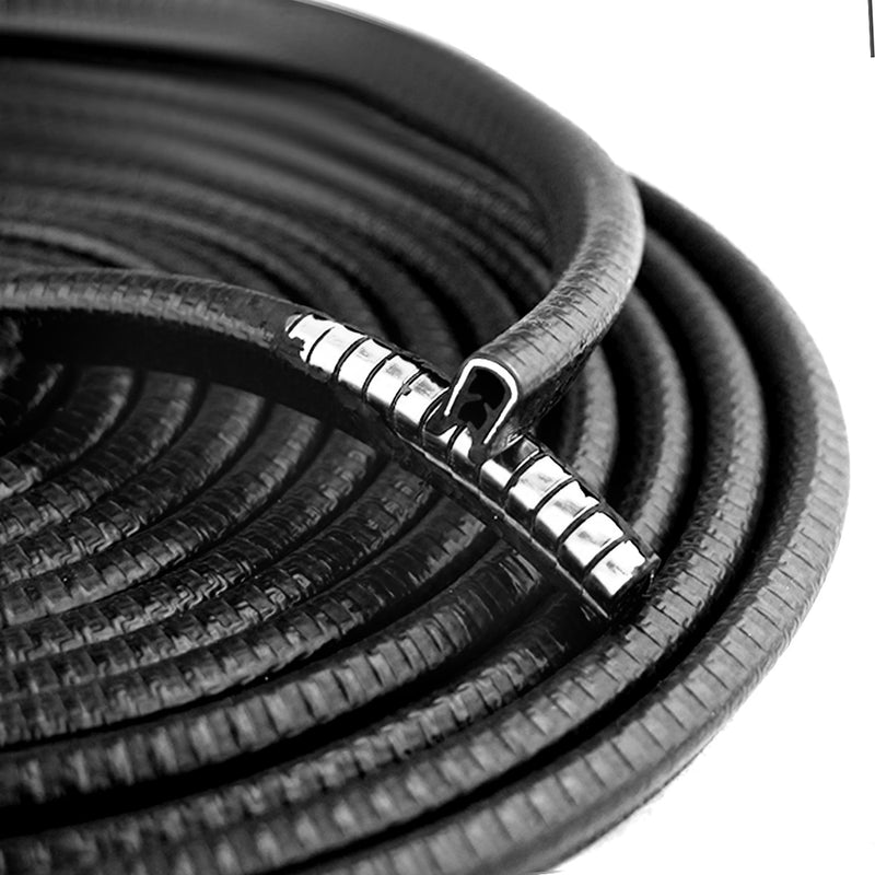 MATCC 4m Car Door Edge Protector Guards U Shape Anti-collosion Rubber Trim Seal Strip Black