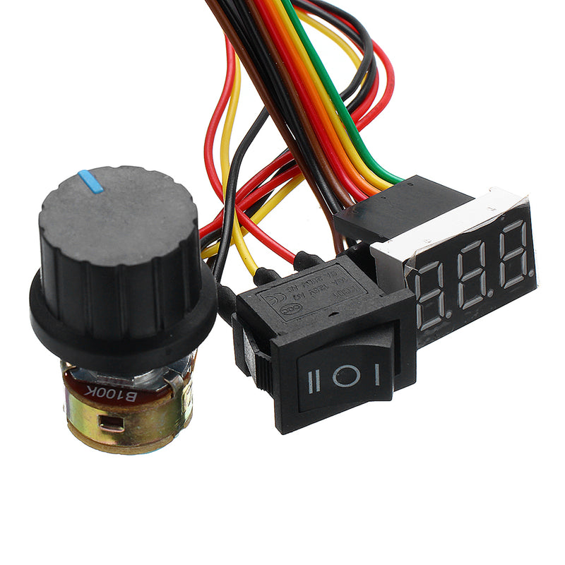 PWM Speed Controller DC Motor Governor Brushed Reducer Forward Reverse Switch 40A 12V24V36V