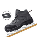 TENGOO Men's Steel Toe Safety Shoes Work Sneakers Slip Resistant Breathable Hiking Climbing Running Shoes