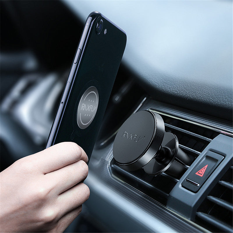 RAXFLY Magnetic Strong Adsorption 360 Degree Rotation Car Mount Holder for iPhone Xiaomi Cell Phone