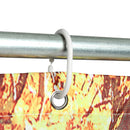 71''x71'' Autumn Leaves Pattern Waterproof Polyester Shower Curtain Bathroom Fabric with 12 Hooks