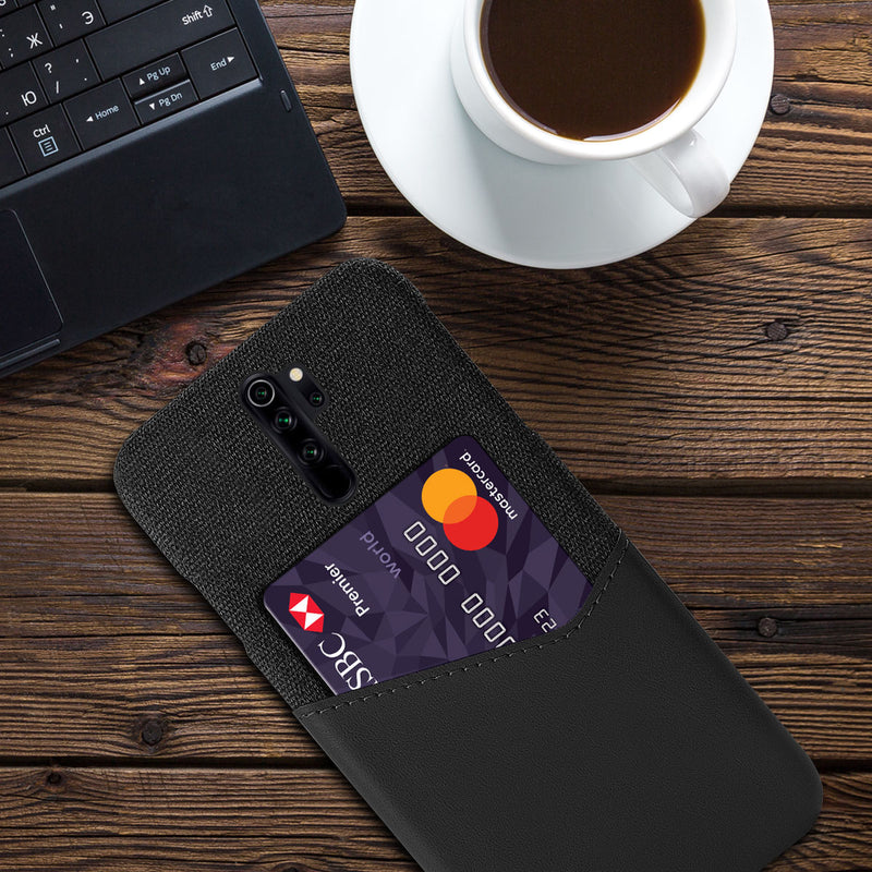 Bakeey Luxury PU Leather Cloth With Card Slot Shockproof Anti-scratch Back Cover Protective Case for Xiaomi Redmi Note 8 Pro