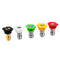 0 15 25 40 Degree Soap Quick Release Connect Jet Power Wash Spray Nozzle Tip Set