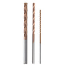 Drillpro 3 Flutes 1-2.5mm Milling Cutter HRC55 Tungsten Steel Carbide AlTiN Coating End Mill CNC Tool