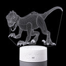3D Dinosaur Night Light Touch Remmote Control Home Decor Lamp Table Desk Gift