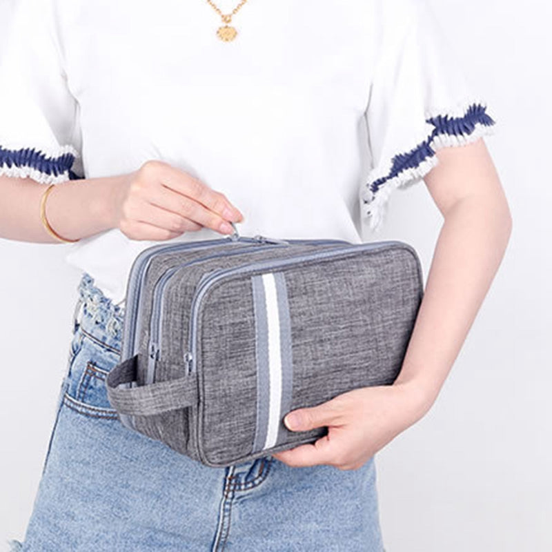 Travel Cosmetic Bag Men's Face Shaving Bag Waterproof Women's Toiletries StoR5B6