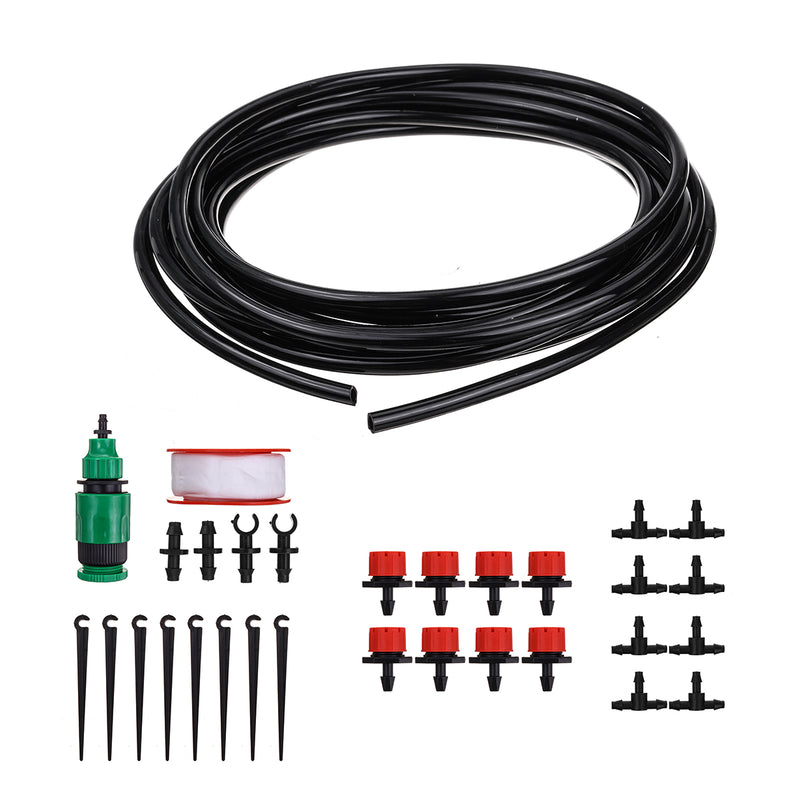 5 Meters DIY Plant Self Watering Adjustable Micro Drip Irrigation System Garden Hose Set
