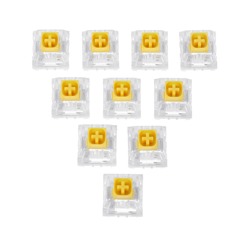 70PCS Pack Kailh BOX Heavy Dark Yellow Switch Linear Keyboard Switch for Keyboard Customization