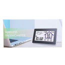 Wireless Touch Screen Weather Station Forecaster with Temperature Humidity Thermometer Outdoor Forecast Sensor Clock
