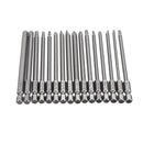 Drillpro 16pcs 100mm Screwdriver Bits Set Torx Hex Screwdriver Bit