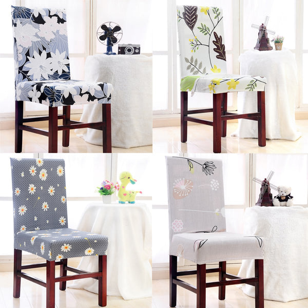 Household Chair Cover Elastic Anti-fouling Seat Sub-set Chairs Cover For Hotel Dining Office