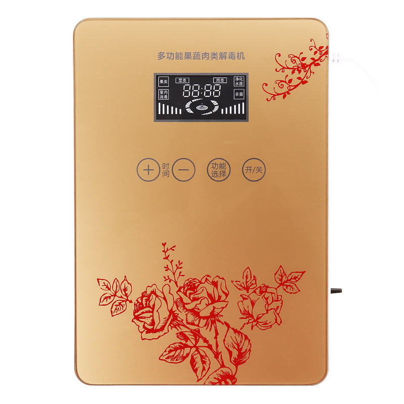 Touch Tempered Glass Household Ozone Generator Multi-function Home Oxygen Detoxification Machine Fruit And Vegetable Disinfection Machine 220V