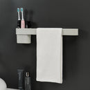 Adhesive Towel Rack Wall Mounted Toothbrush Holder Storage Bathroom Home 4 Colors