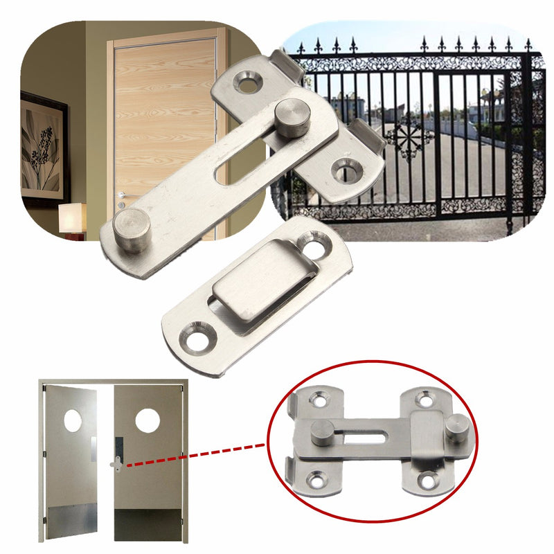 Stainless Steel Window Door Gate Safety Sliding Barrel Bolt Latch Lock Hasp