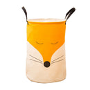 Folding Laundry Storage Basket Kids Toys Barrel Cartoon Fox Storage Bucket LL6K3
