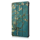 Tri-Fold Pringting Tablet Case Cover for Samsung Galaxy Tab A 8.0 2019 SM-P200 P205 Tablet - Apricot Blossom