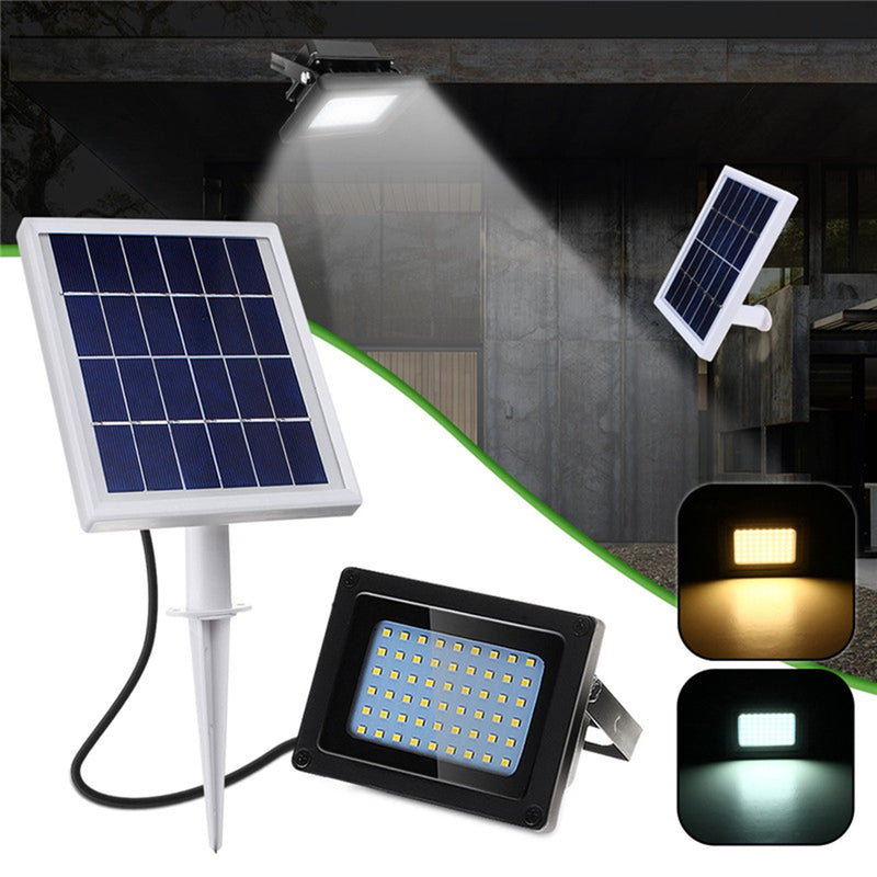 Solar Power 54 LED Light Sensor Flood Spot Light Outdoor Garden Path Security Lamp