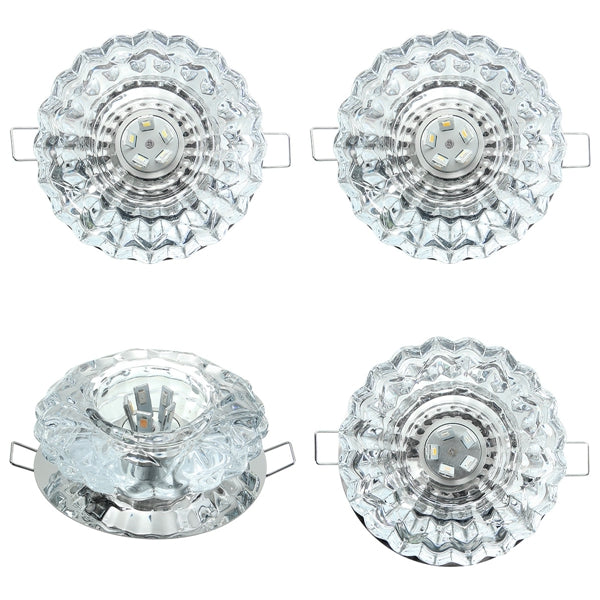 Modern 5W Crystal Ceiling Light Fixture Flush Mounted Pendant Chandelier Lamp for Aisle Hallway