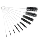 10Pcs Nylon Tube Brush Set Cleaning Brush Set for Glasses Keyboards Jewelry Home Cleaning Supplies