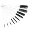 10Pcs Nylon Tube Brush Set Cleaning Brush Set for Glasses Keyboards Jewelry Home Cleaning Supplies