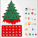 Felt DIY Christmas Tree Advent Calendar Children Craft Toy Hanging Decorations