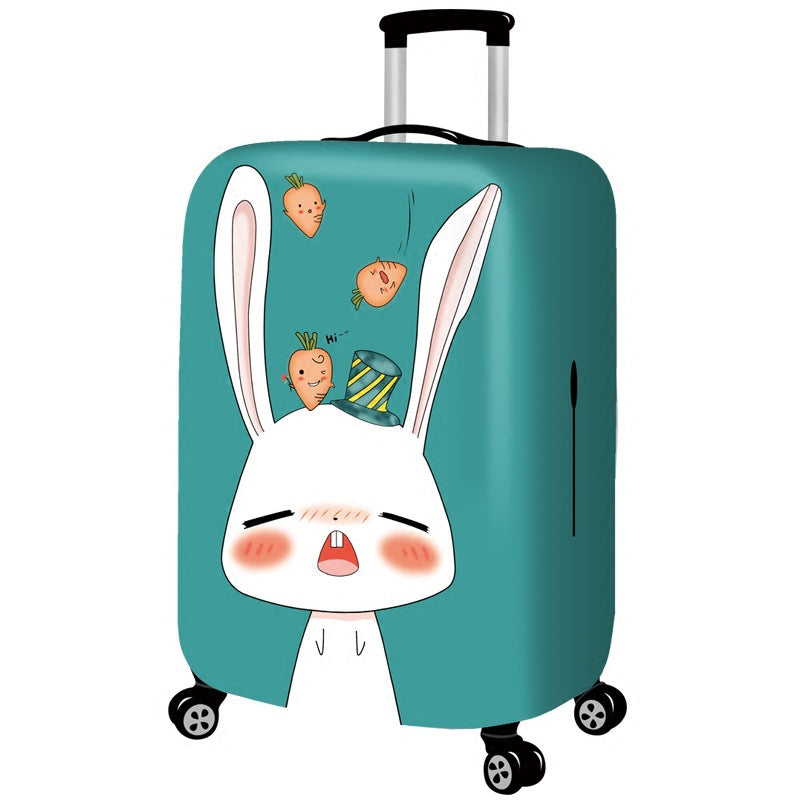 Honana Cute Cartoon Rabbit Elastic Luggage Cover Trolley Case Cover Durable Suitcase Protector