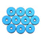 10Pcs M3 Hand Knurled Thumb Aluminum Alloy Screw Nut Spacer Flat Washer