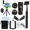 All in 1 Phone Camera Lens 8X Telescope Selfie Stick Tripod bluetooth Remote Kit