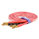 KGUSS Banana Head 4N Oxygen-free Pure Copper Speaker Power Amplifier Audio Cable