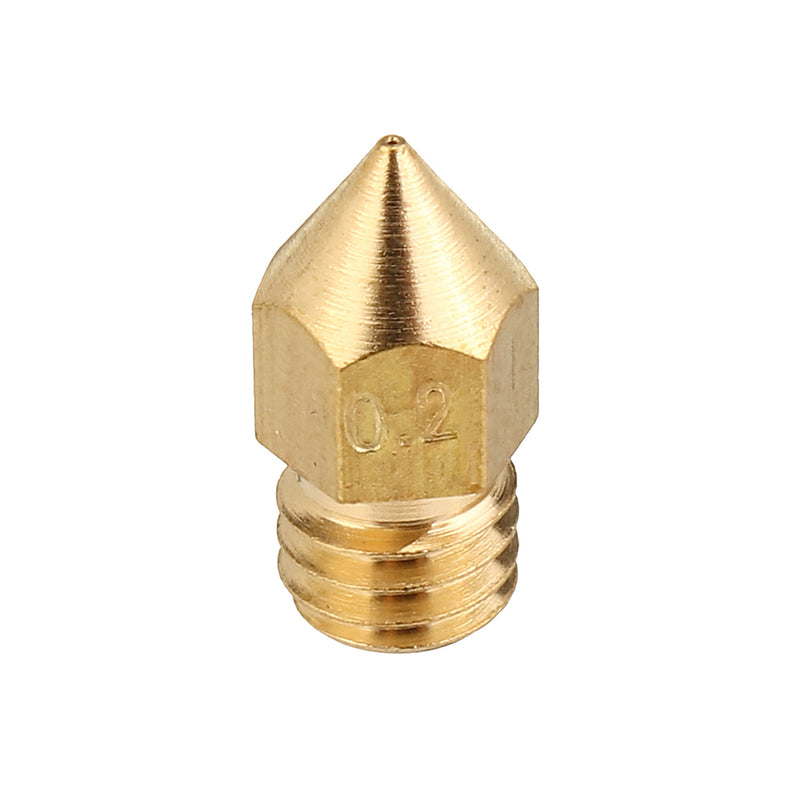 5PCS 3mm/0.2mm Copper MK8 Thread Extruder Nozzle For 3D Printer
