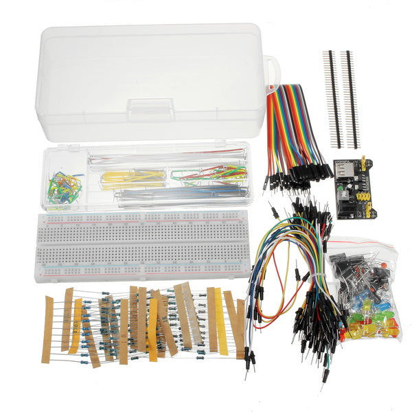 Geekcreit Power Supply Module 830 Hole Breadboard Resistor Capacitor LED Kit