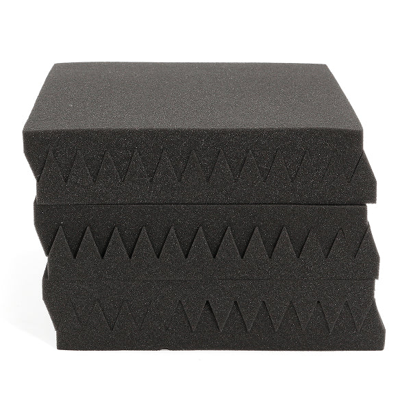 6Pcs 30x30x5cm Acoustic Wedge Soundproofing Sound-Absorbing Noise Foam Tiles
