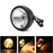 6.5 inch 12V Motorcycle Headlight Hi/lo Beam Matte Black Mount Bracket Cafe Racer For Honda