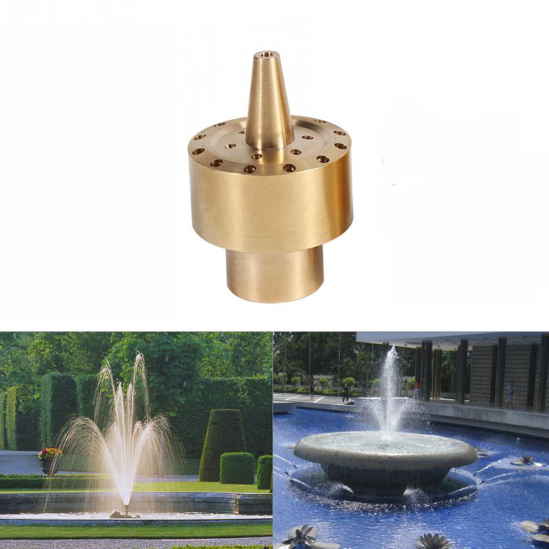 1/2" Garden Courtyard Pond Fountain Brass Water Nozzle Sprinkler Column Style Spray Head