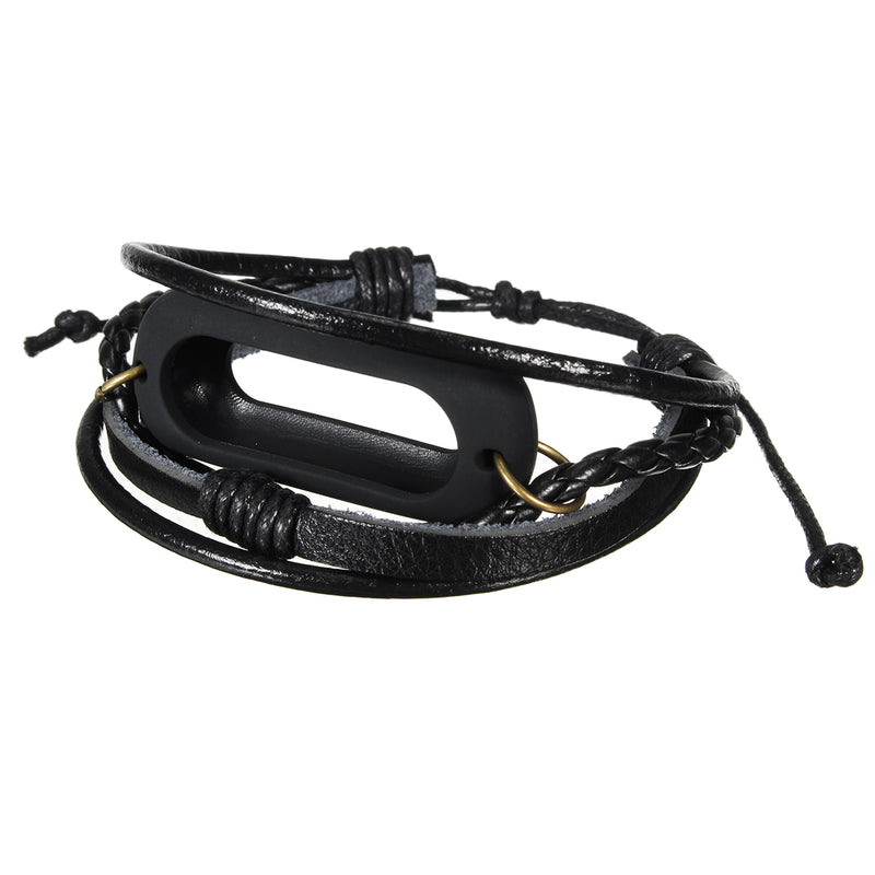 Leather Bracelet For Xiaomi Mi Band 2 Smart Wristband